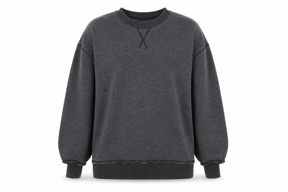 Divided Womens Grey Cotton Pullover Sweatshirt Size S Pullover