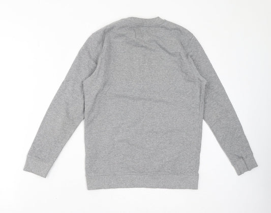 VANS Womens Grey Cotton Pullover Sweatshirt Size M Pullover - Logo
