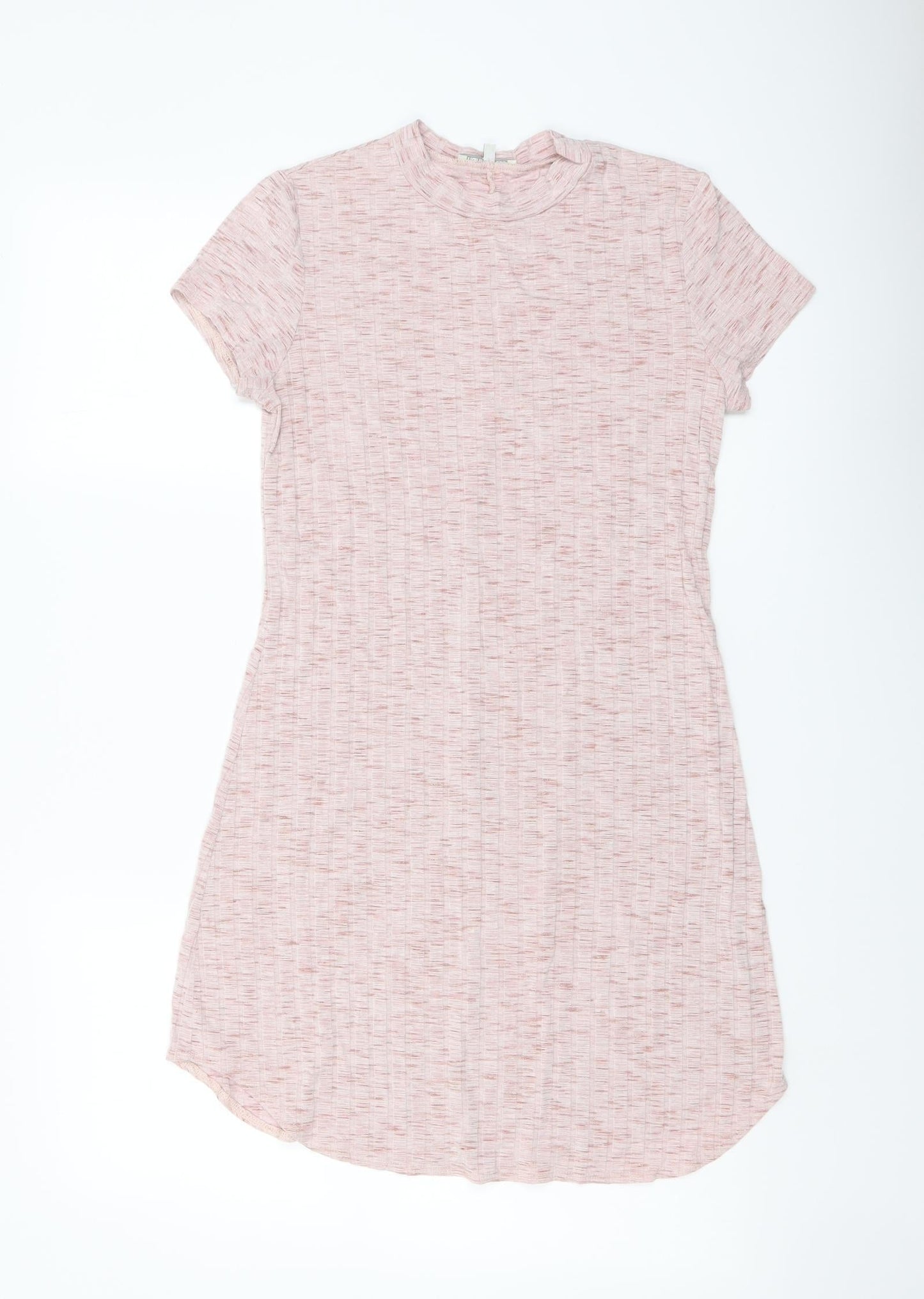 Charlotte Russe Womens Pink Polyester Mini Size XS Mock Neck Pullover