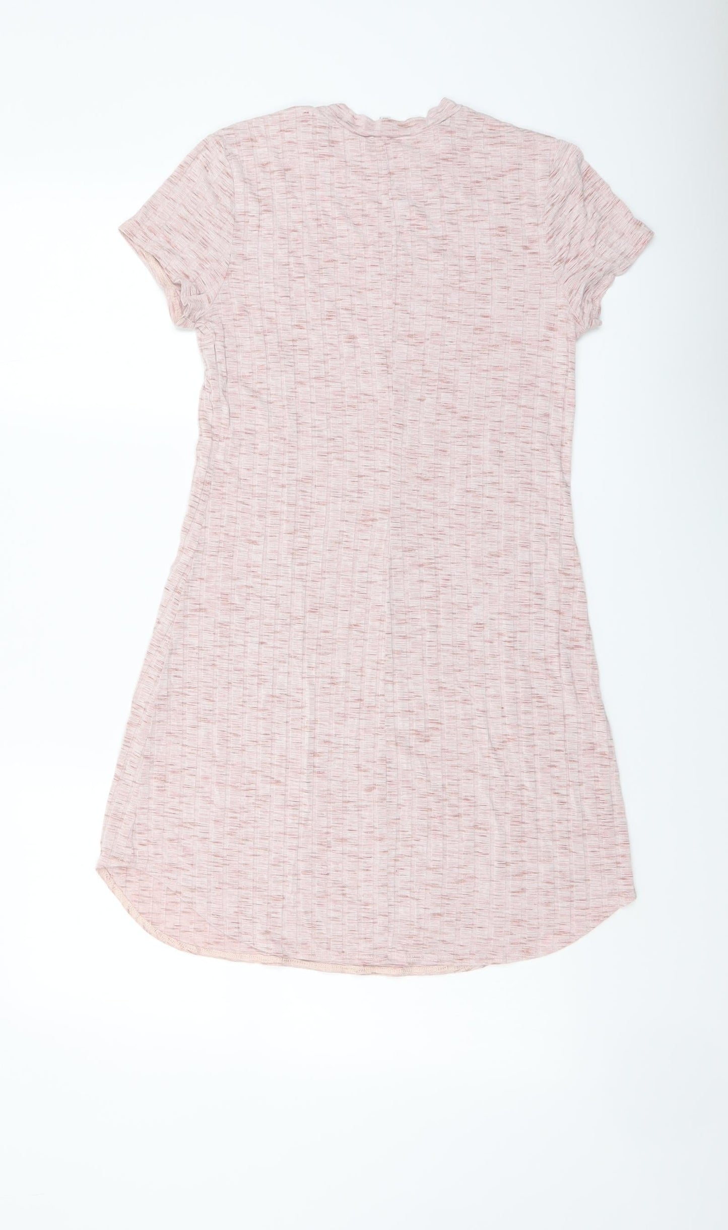 Charlotte Russe Womens Pink Polyester Mini Size XS Mock Neck Pullover