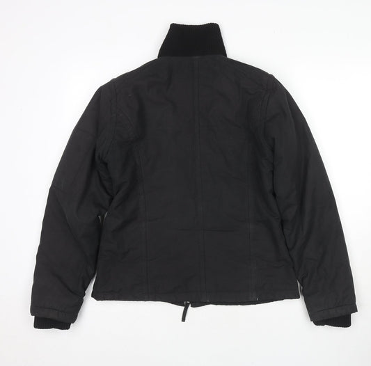 Etam Womens Black Jacket Size 12 Zip