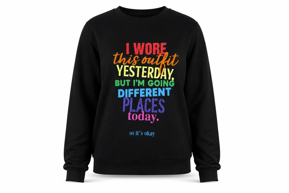 LCW Womens Black Polyester Pullover Sweatshirt Size M Pullover - Slogan