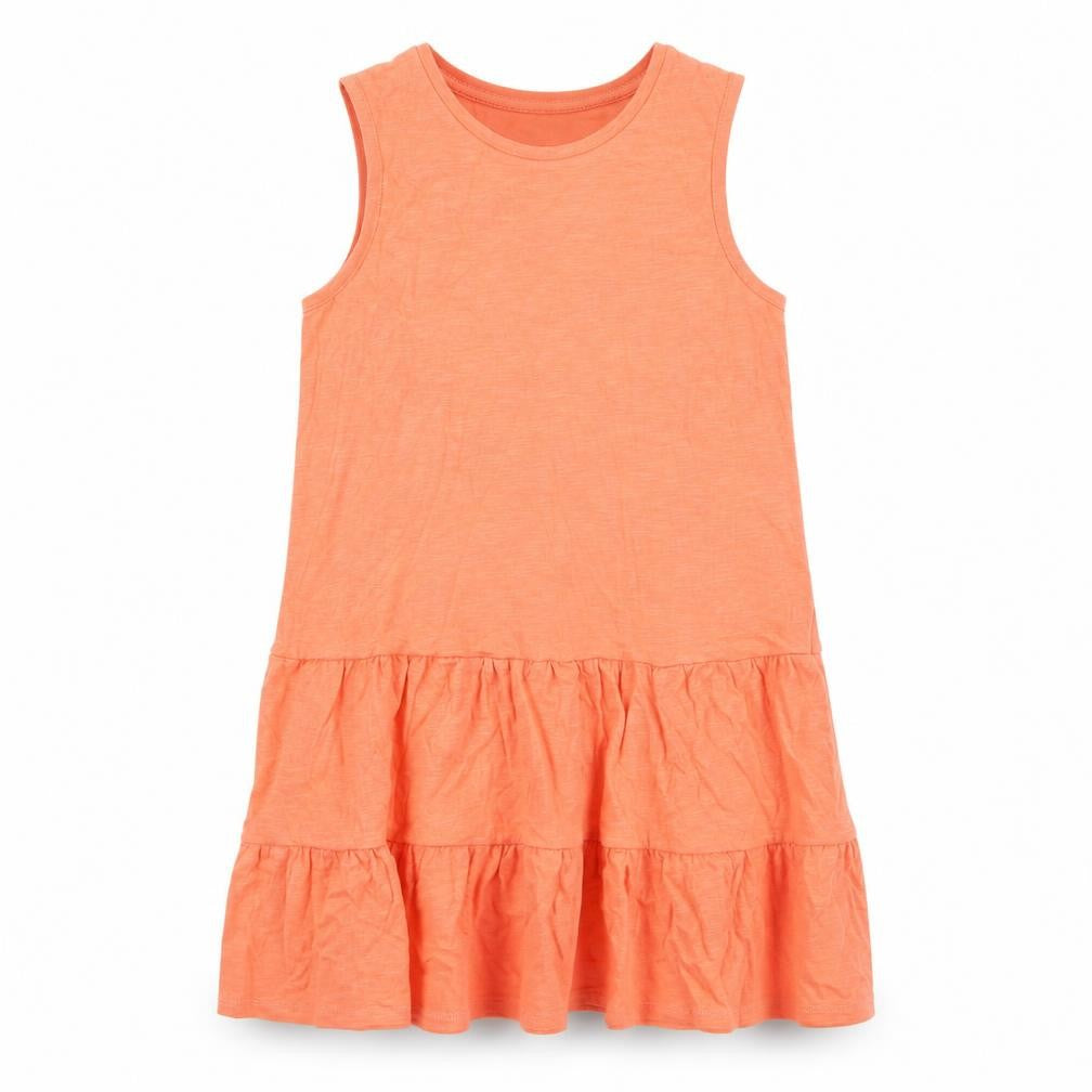 Marks and Spencer Girls Orange Cotton A-Line Size 10-11 Years Round Neck Pullover