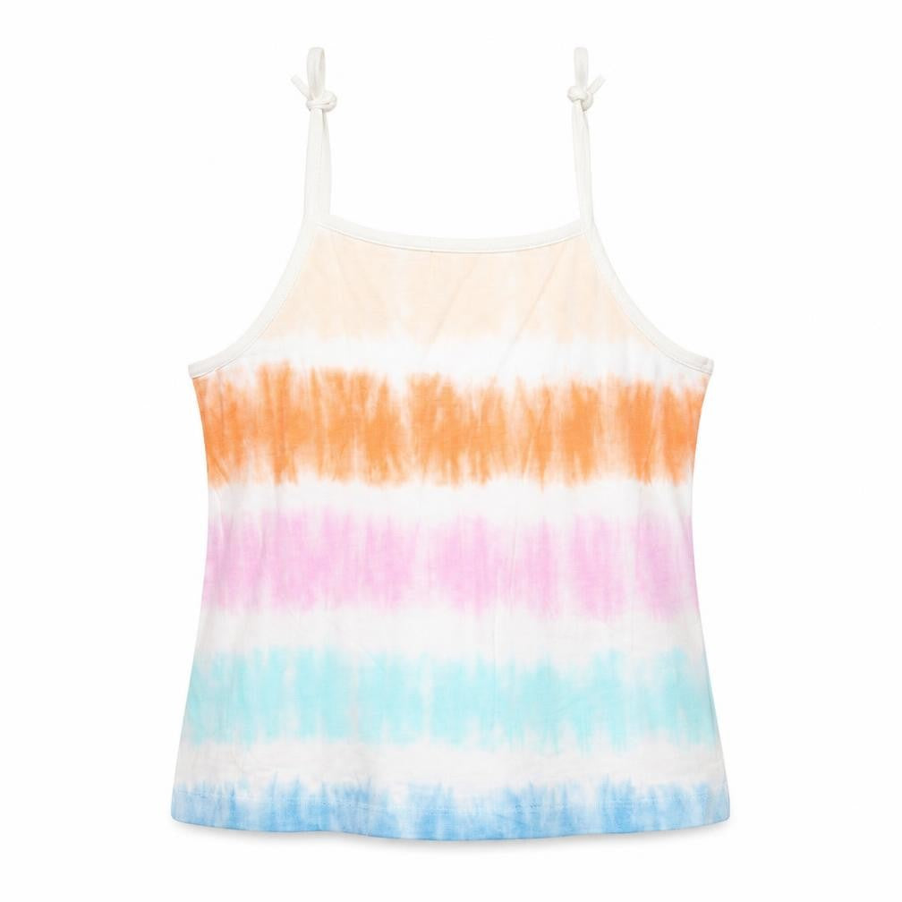 Marks and Spencer Girls Multicoloured Geometric Cotton Basic Tank Size 3-4 Years Square Neck Pullover