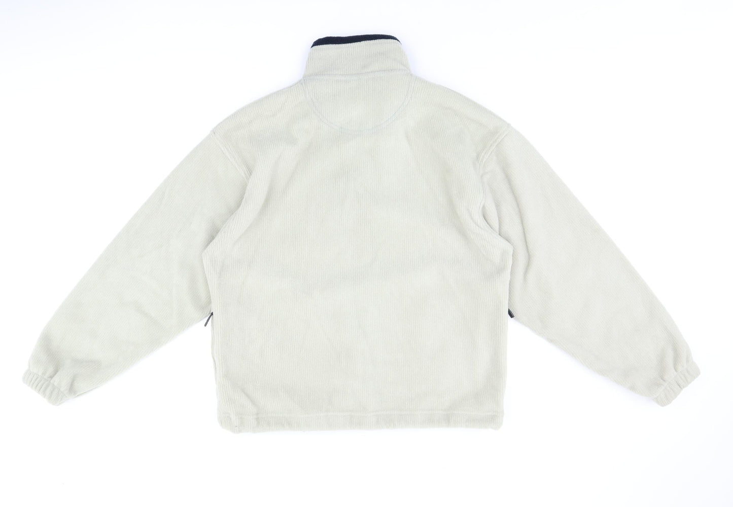 Antartex Mens Beige Polyester Full Zip Sweatshirt Size S