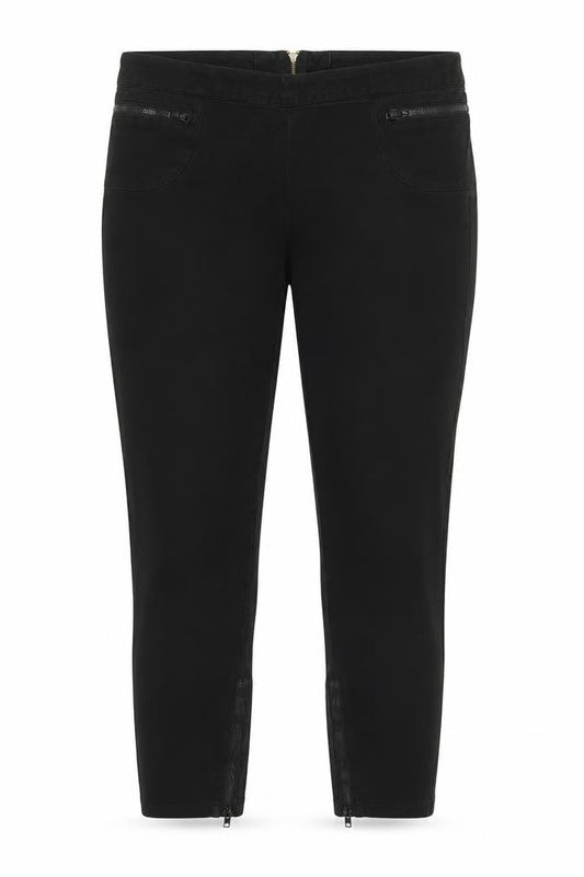 Gap Womens Black Cotton Capri Jeans Size 12 L23 in Regular Zip - Ankle zip