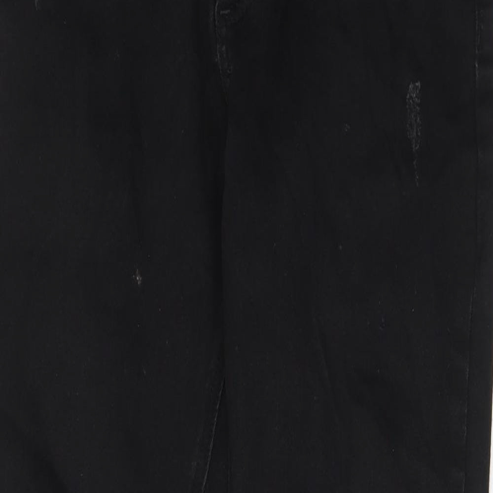 Asylum Womens Black Cotton Skinny Jeans Size 30 in L27 in Regular Zip - Pockets