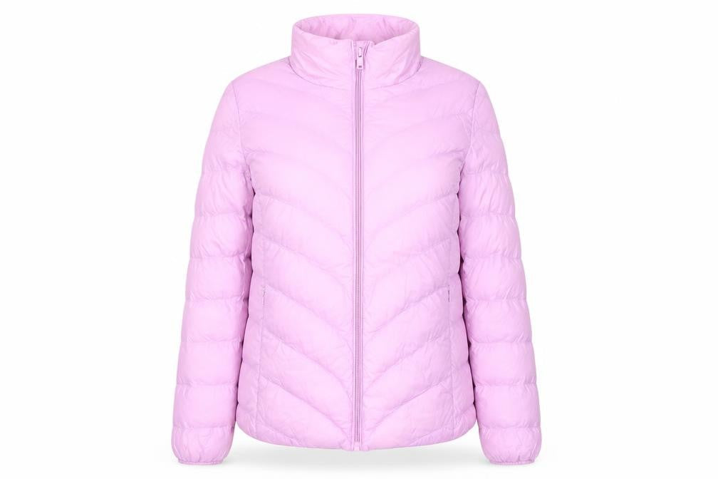 Marks & Spencer Womens Pink Puffer Jacket Coat Size 6 Zip