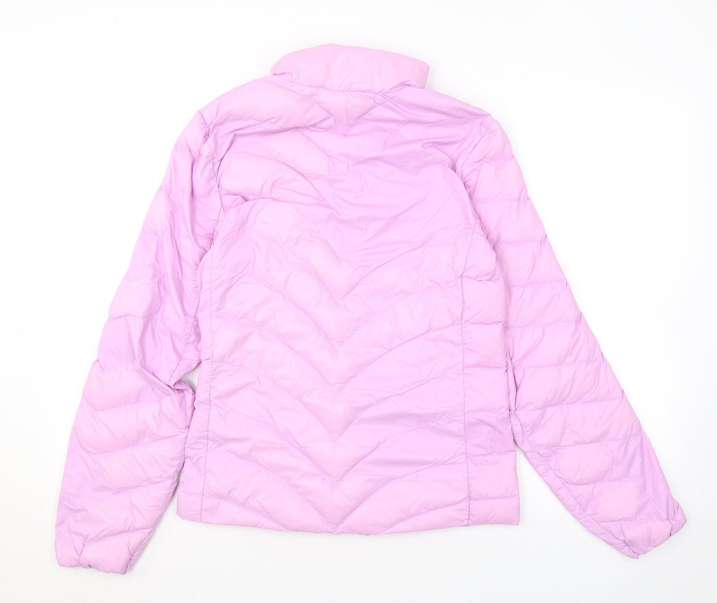 Marks and Spencer Womens Pink Puffer Jacket Coat Size 6 Zip