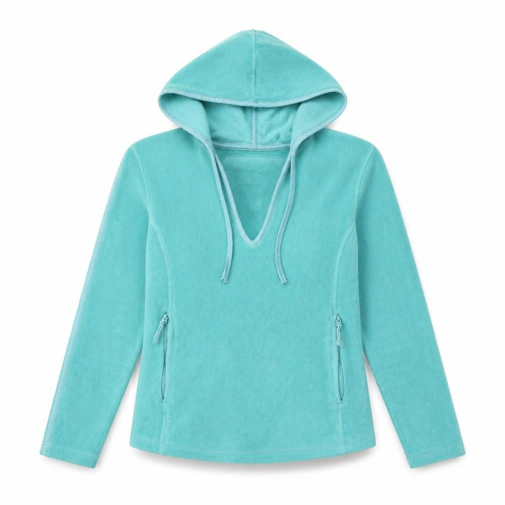 Marks and Spencer Womens Blue Polyester Pullover Hoodie Size 8 Pullover