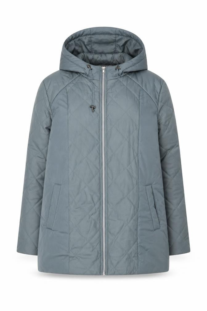 Anne De Lancay Womens Blue Rain Coat Coat Size S Zip