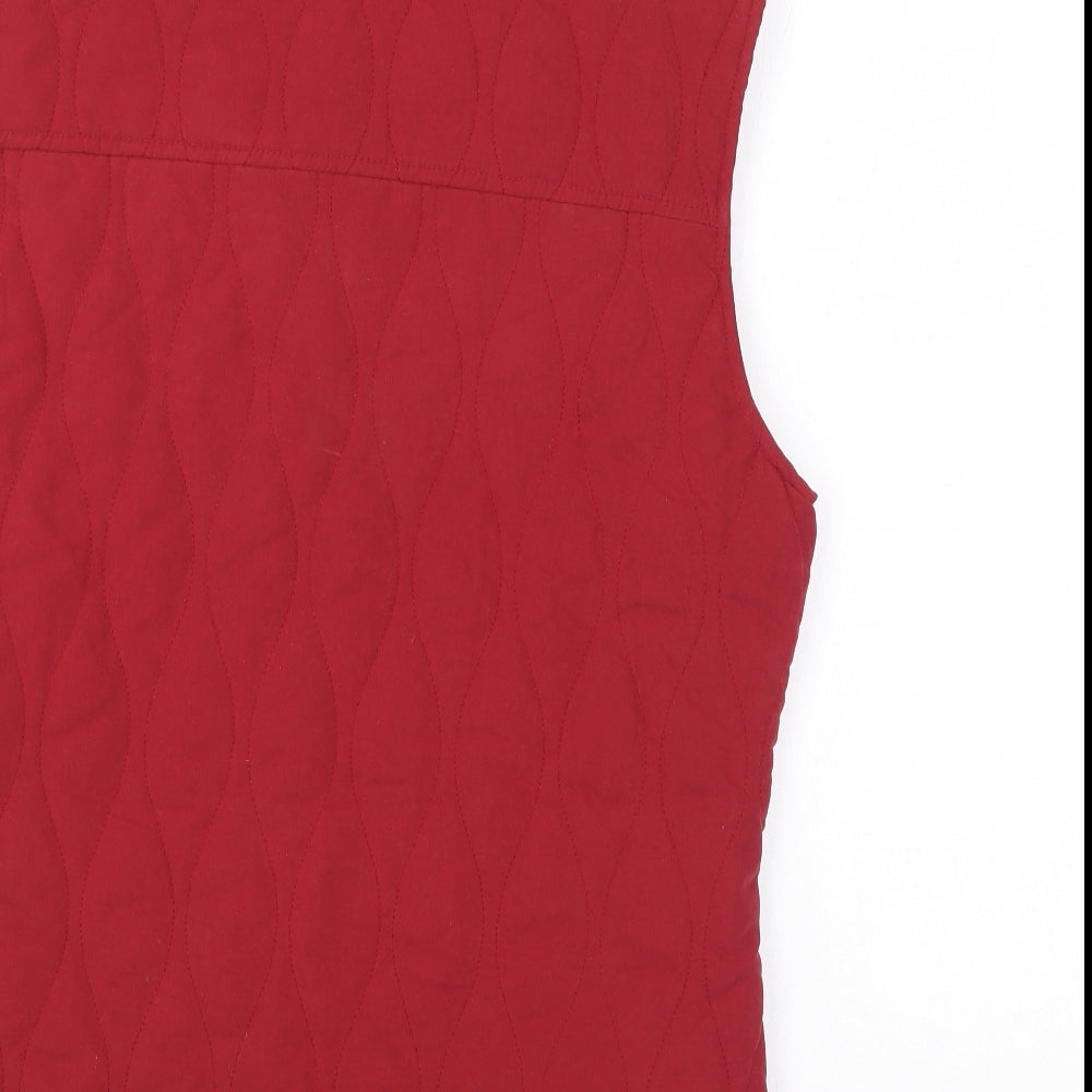 Jack Murphy Womens Red Gilet Coat Size 10 Zip