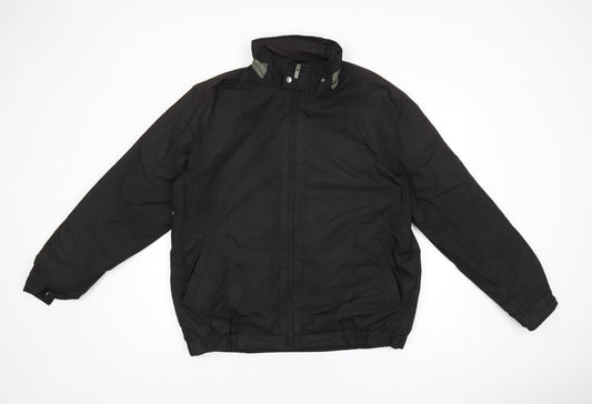 Lakeland Mens Black Jacket Coat Size XL Zip