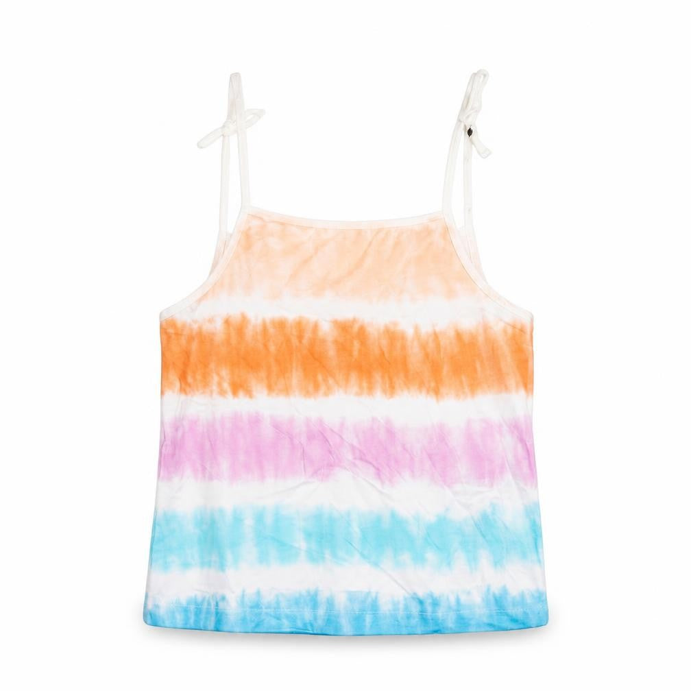 Marks and Spencer Girls Multicoloured Geometric Cotton Basic Tank Size 3-4 Years Square Neck Pullover