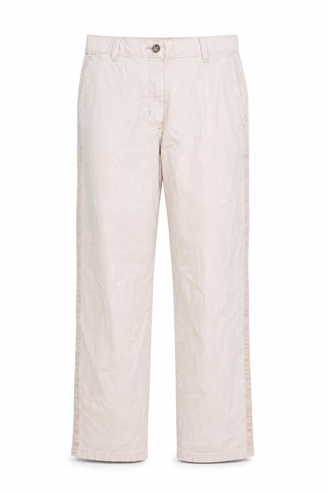 Marks and Spencer Womens Pink Cotton Chino Trousers Size 6 L27 in Regular Zip - Pockets