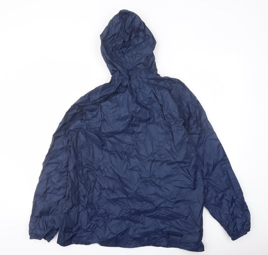 Quechua Mens Blue Anorak Jacket Size S Zip