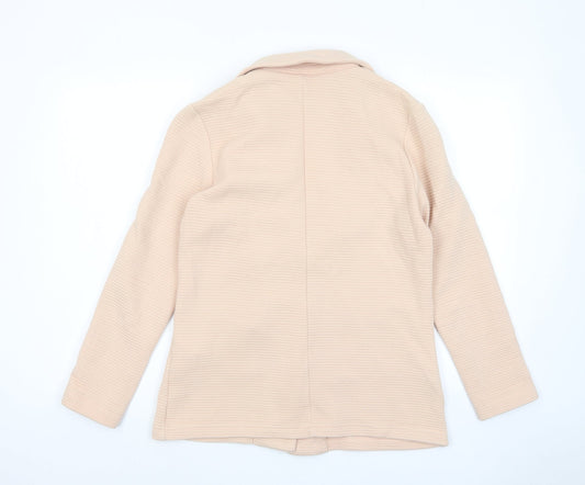 Stradivarius Womens Pink Jacket Blazer Size S Button - Pockets