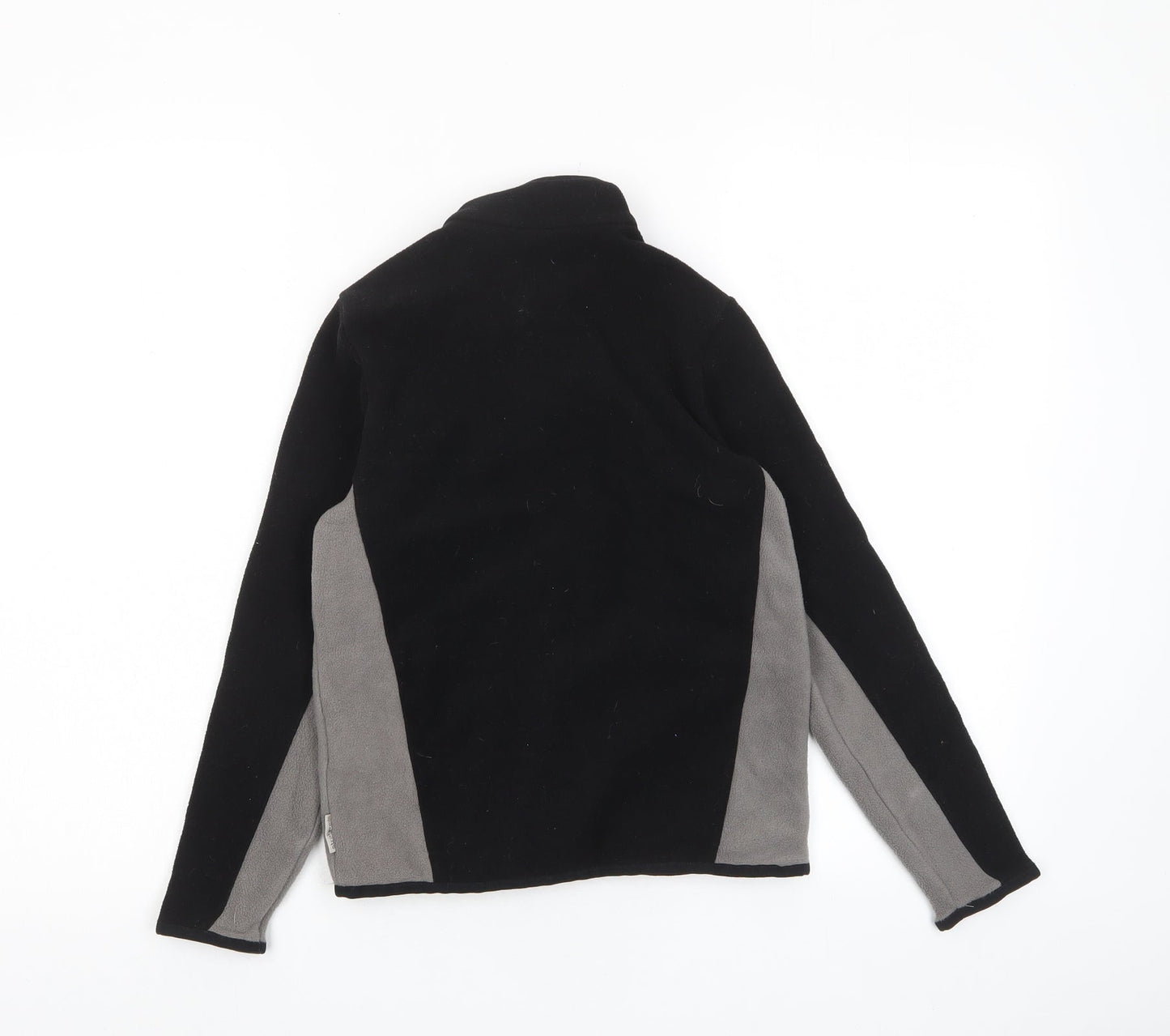 DECATHLON Boys Black Jacket Size 10 Years Zip - Zip Pockets