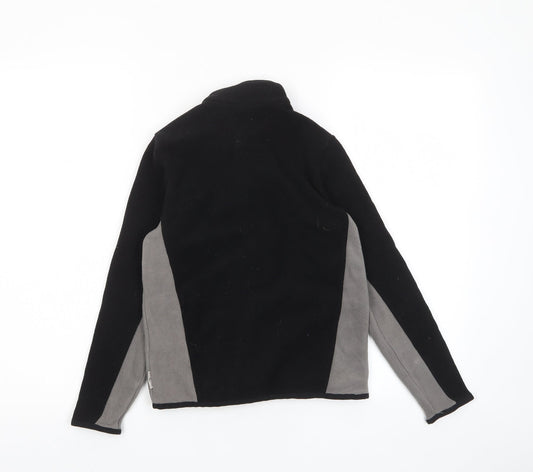 DECATHLON Boys Black Jacket Size 10 Years Zip - Zip Pockets