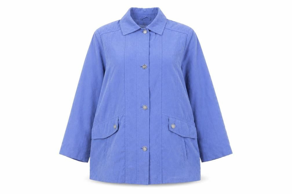 EWM Womens Blue Jacket Size 16 Button - Pockets