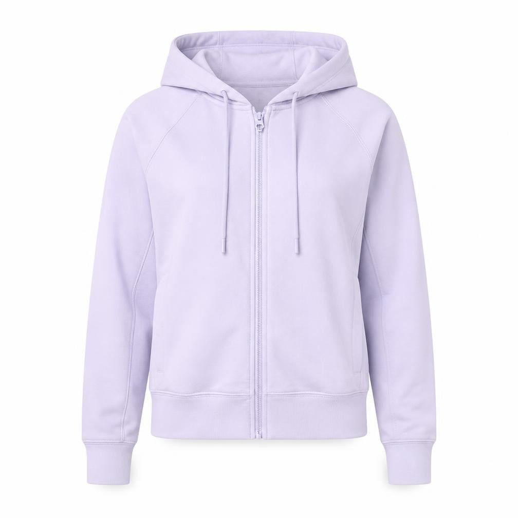 Yogalicious Womens Purple Polyester Full Zip Hoodie Size XL Zip