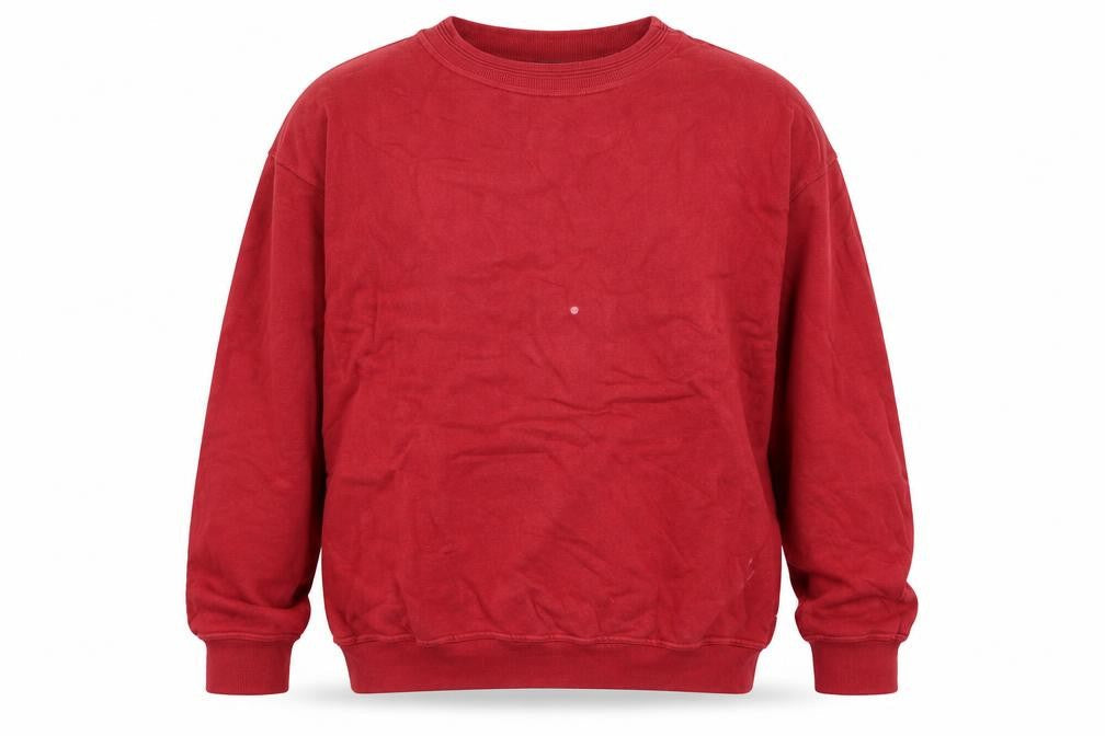 Mens UK L Regular Racing Green Red Pullover Sweatshirt