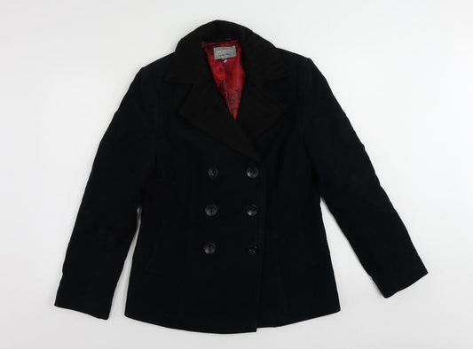 Per Una Womens Black Jacket Size 12 Button