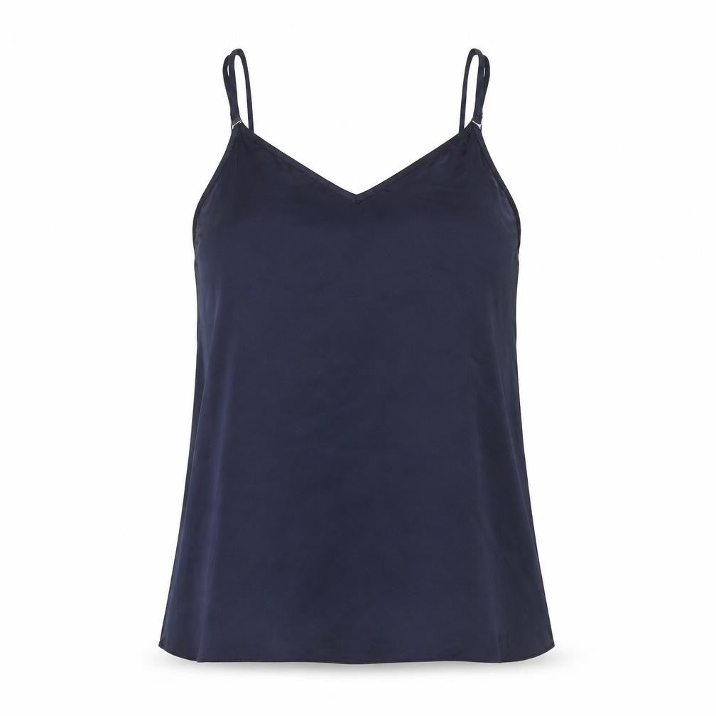 River Island Womens Blue Polyester Camisole Tank Size 10 V-Neck