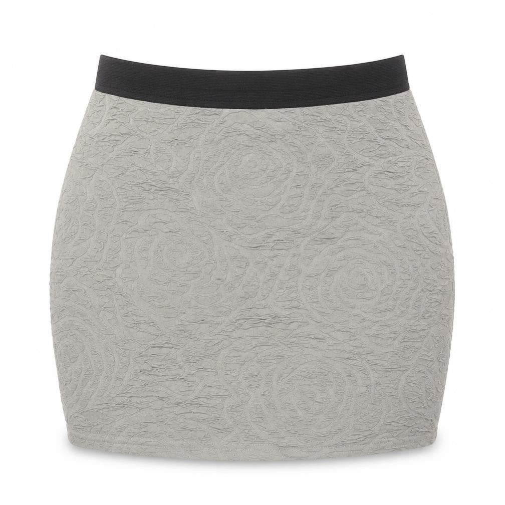 Silence + Noise Womens Green Geometric Viscose Mini Skirt Size M