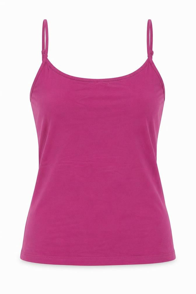 East Womens Pink Viscose Camisole Tank Size 10 Round Neck