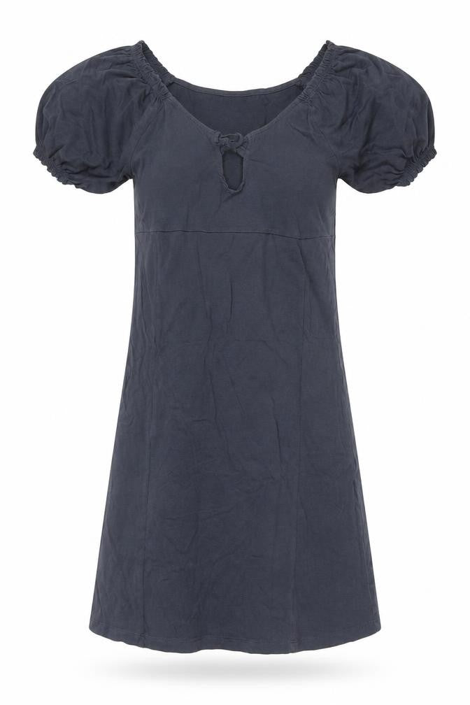 Noisy may Womens Grey Cotton T-Shirt Dress Size XS Round Neck Pullover
