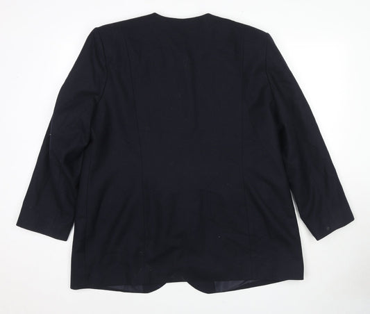 St Bernard Womens Blue Jacket Blazer Size 20 Button