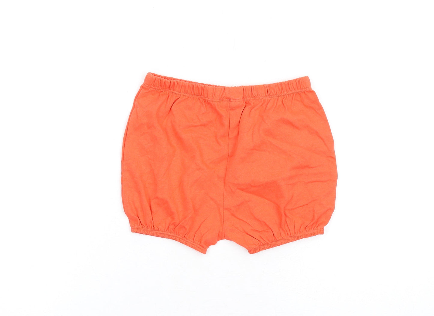Marks and Spencer Girls Red Cotton Sweat Shorts Size 2-3 Years Regular