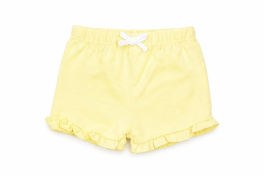 Marks and Spencer Girls Yellow Cotton Shorts Outfit/Set Size 0-3 Months Pullover