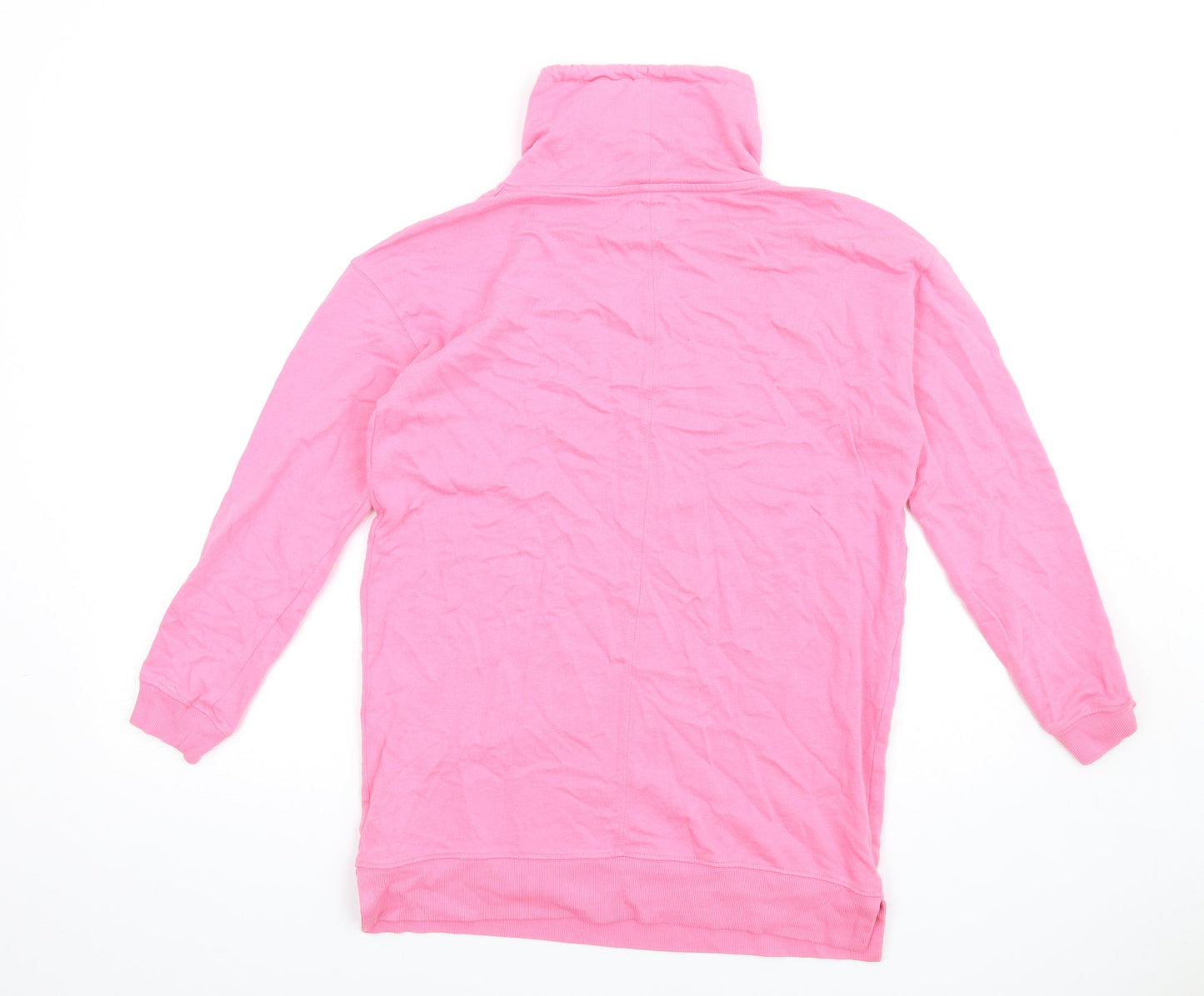 John Lewis Womens Pink Cotton Pullover Sweatshirt Size 12 Pullover