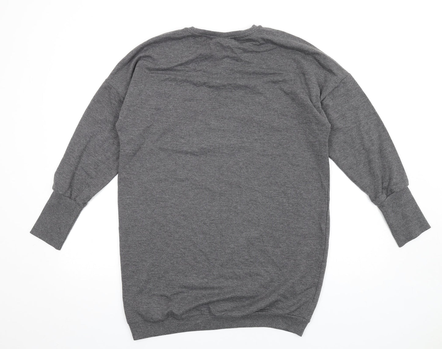 Disney Womens Grey Polyester Pullover Sweatshirt Size M Pullover - Mickey Mouse