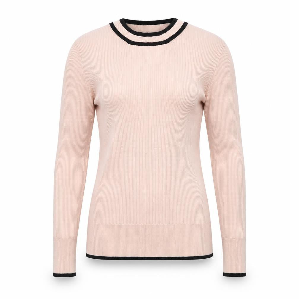 Marks and Spencer Womens Pink Mock Neck Viscose Pullover Jumper Size 10