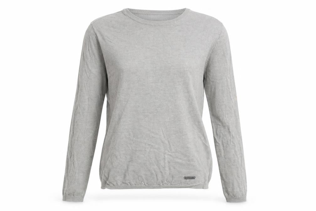 Womens UK M Regular DKNY Pure Grey Pullover Tight-Knit