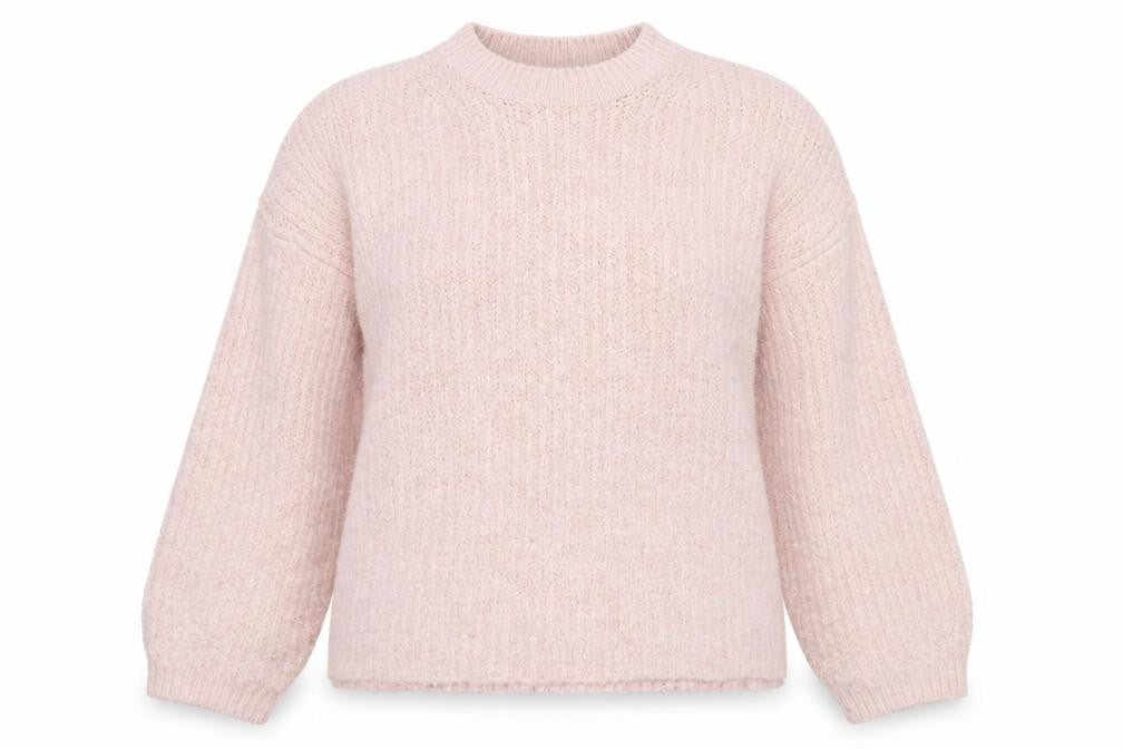 Marks and Spencer Womens Pink Round Neck Acrylic Pullover Jumper Size M