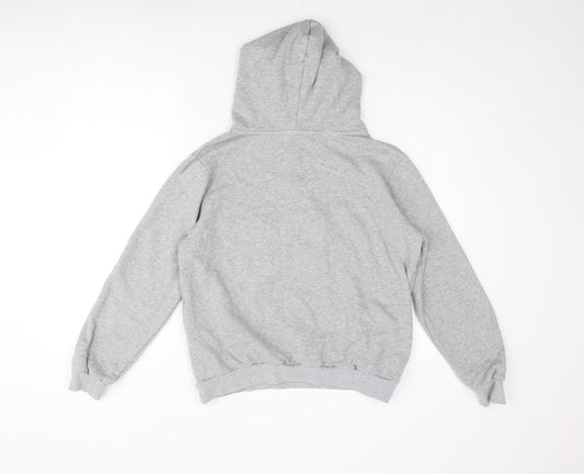 Moocci Womens Grey Cotton Pullover Hoodie Size M Pullover - Textured Star