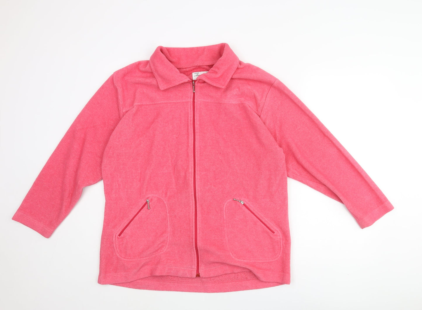 Lady Augusta Womens Pink Jacket Size M Zip