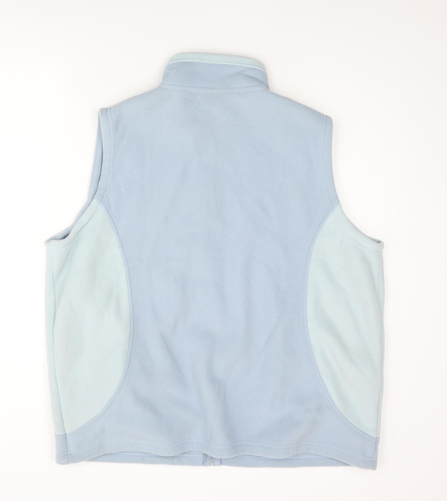 Bonmarché Womens Blue Gilet Jacket Size L Zip