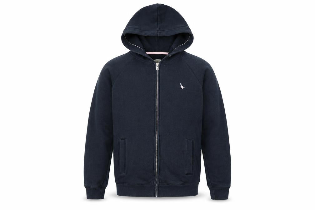 Mens UK S Regular Jack Wills Blue Full Zip Hoodie