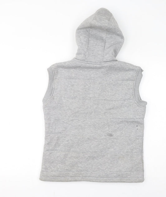 Hollister Womens Grey Gilet Jacket Size L Zip - 1922, Fleece Lined