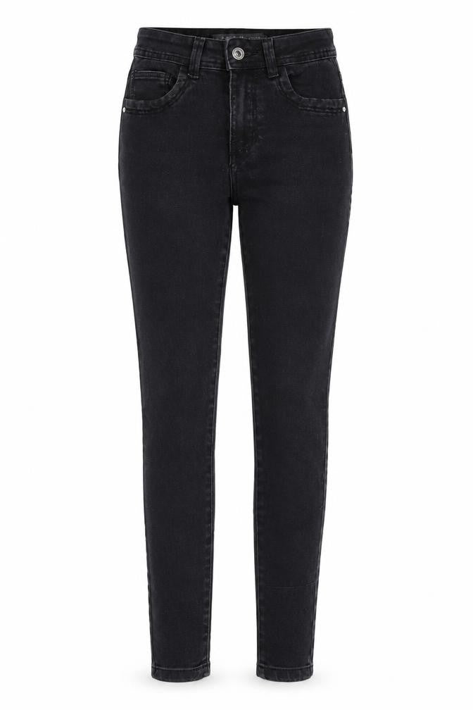 Denim & Co. Womens Grey Cotton Skinny Jeans Size 8 L28 in Regular Zip - Pockets