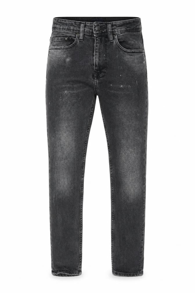Zara Mens Grey Cotton Skinny Jeans Size 30 in L29 in Regular Zip - Pockets