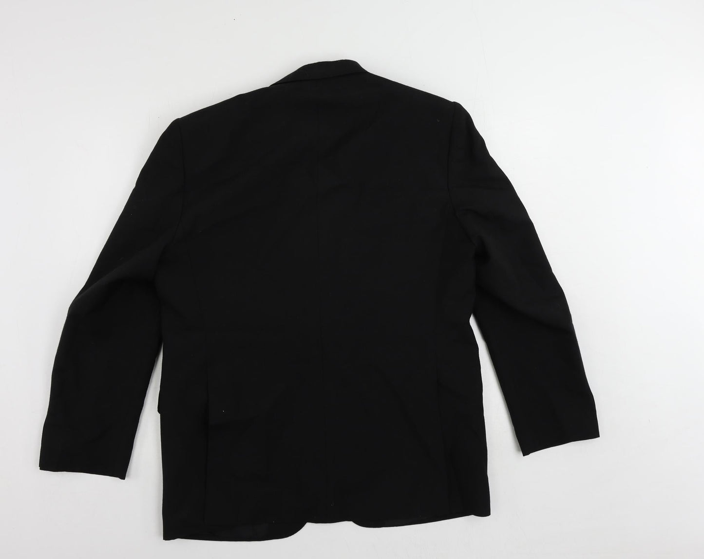 Varteks Mens Black Polyester Tuxedo Suit Jacket Size 40 Regular