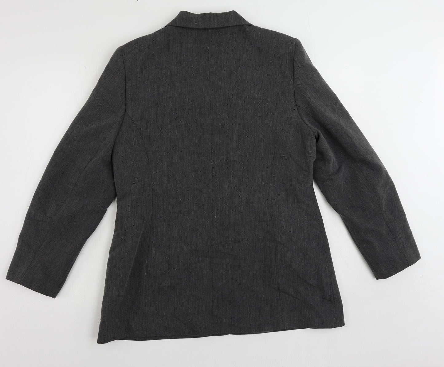Dorothy Perkins Womens Grey Jacket Blazer Size 16 Button