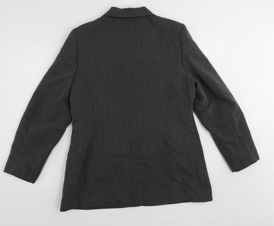 Dorothy Perkins Womens Grey Jacket Blazer Size 16 Button