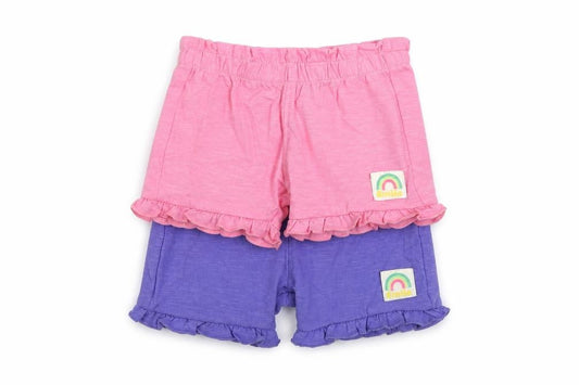 Marks and Spencer Baby Pink Cotton Shorts Set Outfit/Set Size 0-3 Months